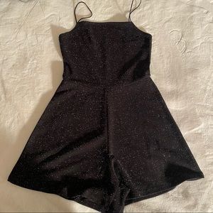 Black glittery romper